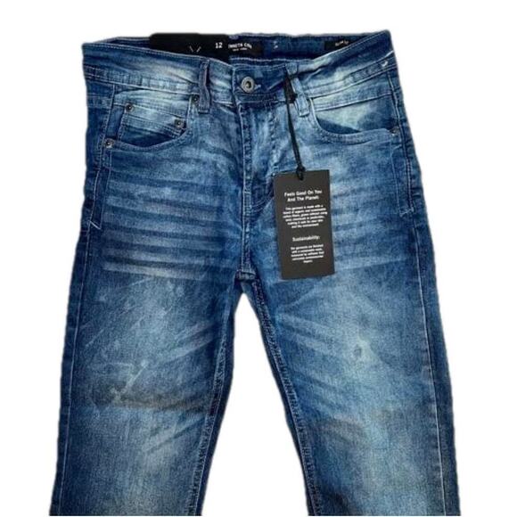 Kenneth Cole Sustainable Denim Stretch/Slim Fit Jeans Size 12 Runs Small - Picture 2 of 8